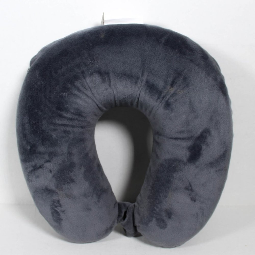 Smokey Gray Soft Neck Travel Pillow
